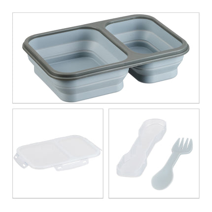 Skládací svačinový box se 2 přihrádkami