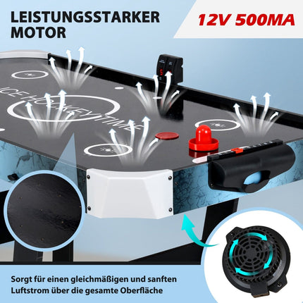 Skládací stůl na air hockey s LED displejem a motorem 12V