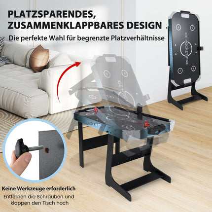 Skládací stůl na air hockey s LED displejem a motorem 12V
