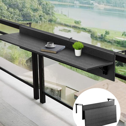 Folding Balcony Railing Table 48 x 12 in, 50 lb