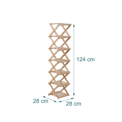 Skládací bambusový botník – úsporný, vertikální design