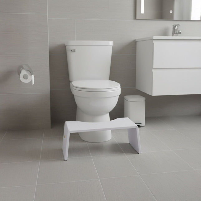 Opvouwbare bamboe toiletkruk - antislip, ruimtebesparend