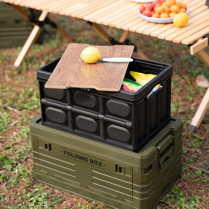 Skládací kempingový box s víkem, 20L, 2v1
