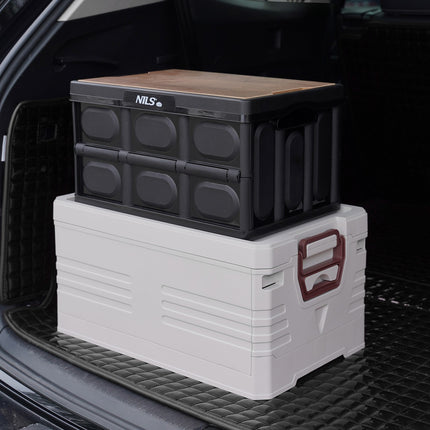 Skládací kempingový box s víkem, 20L, 2v1