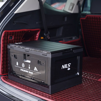 Skládací kempingový box s víkem, 50L, 2v1