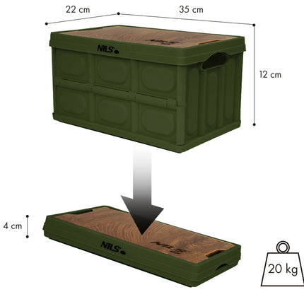 Klappbare Campingbox mit Deckel – 9L, Kompakt & Leicht