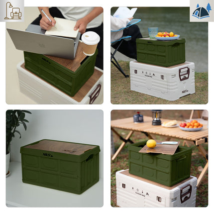 Klappbare Campingbox mit Deckel – 9L, Kompakt & Leicht