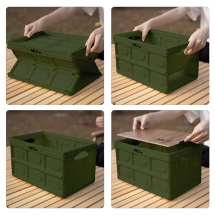 Klappbare Campingbox mit Deckel – 9L, Kompakt & Leicht