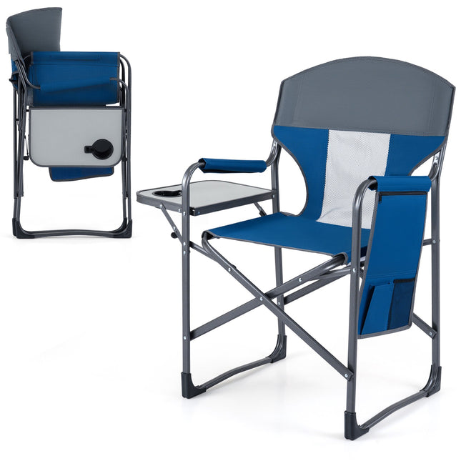 Opvouwbare campingstoel – bekerhouder, opbergvak, draagvermogen 180 kg