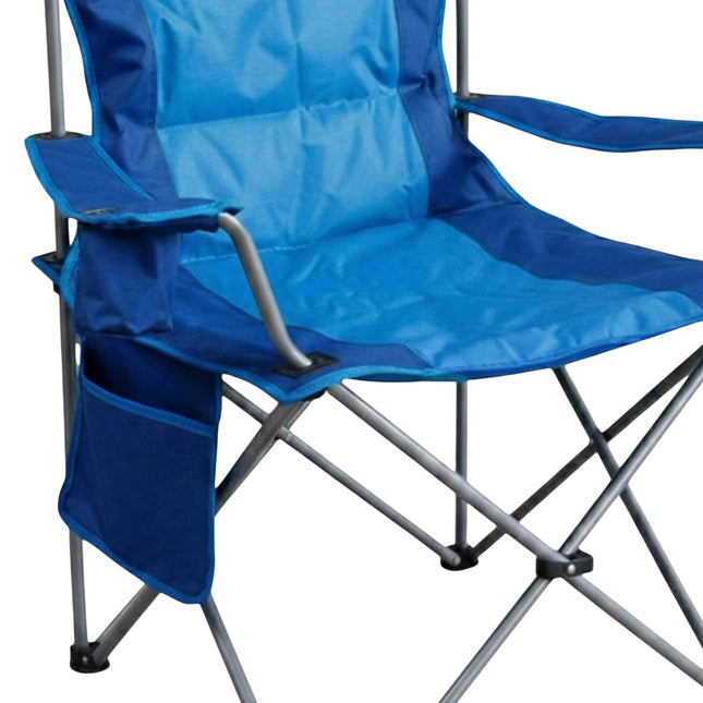 Opvouwbare campingstoel, hoge rugleuning, bekerhouder, draagtas