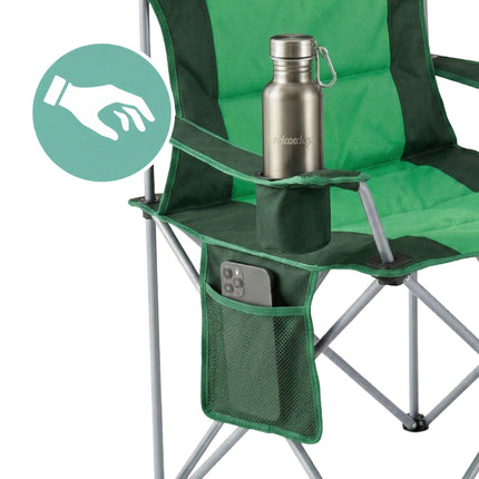 Folding Camping Chair – High Back, Padded Seat, Carry Bag