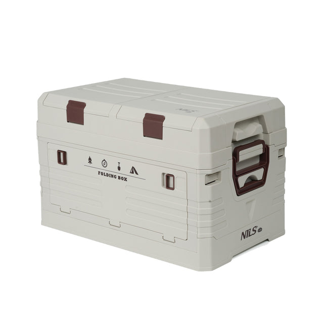 Opvouwbare kampeeropbergbox met deksel, 50 liter inhoud