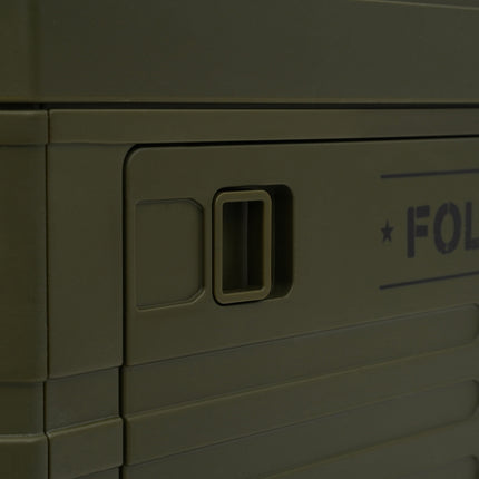 Skládací kempingový úložný box s víkem, přenosný