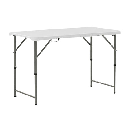 Skládací kempingový stůl 122cm, nastavitelná výška, HDPE deska