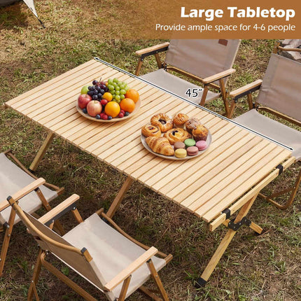 Skládací kempingový stůl, 48 Inch, borovicové dřevo, s taškou