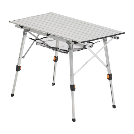 Folding Camping Table, Adjustable Height Aluminum, Carry Bag