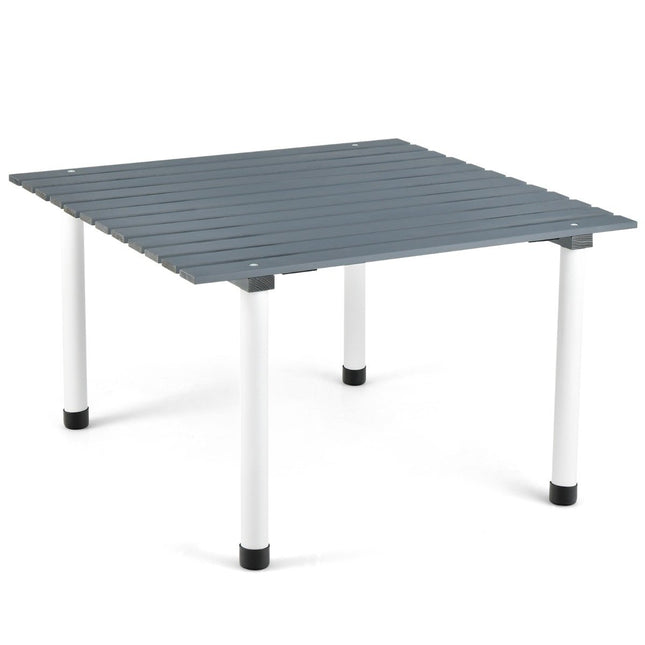 Opvouwbare kampeertafel met draagtas voor strandpicknicks en visreizen, grijs