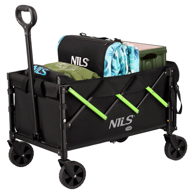 Skládací kempingový vozík, 100L, nosnost 90kg