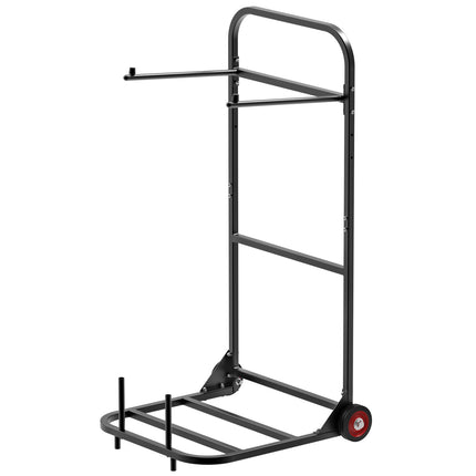 Folding Chair Storage Cart, Holds 10, 100 lb, Wheels