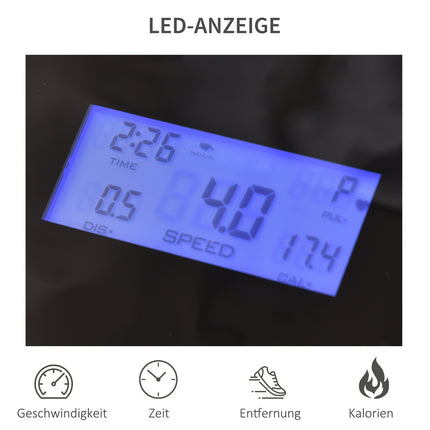 Skládací elektrický běžecký pás 500W s LED displejem a držákem