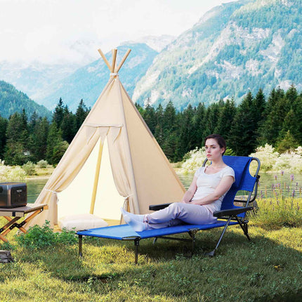 Folding Garden Sun Lounger, Weatherproof, 194x72x31 cm