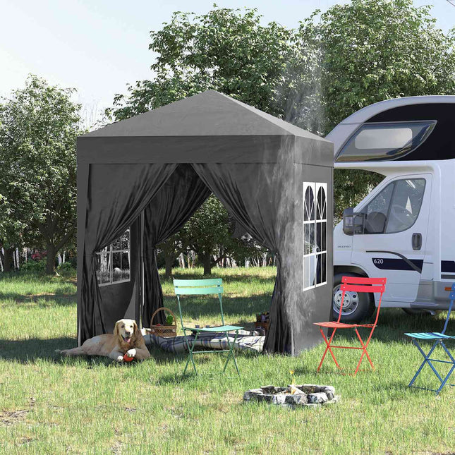 Skládací zahradní altán 2x2M, UV ochrana, 4 bočnice
