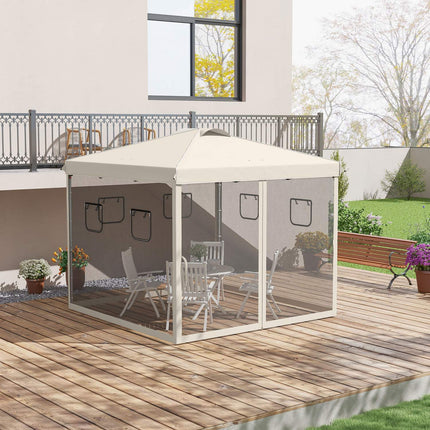 Pop-up altán 3x3M s UV ochranou a síťovými závěsy