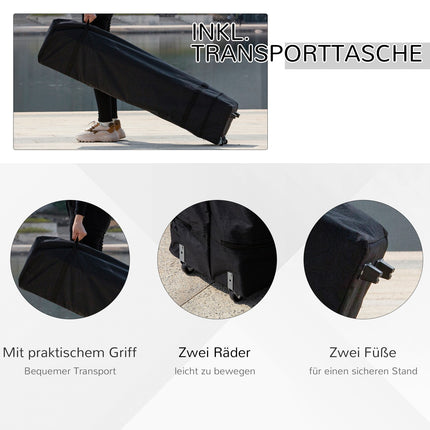 Pop-up altán stan, 3.6x3.6m, tmavě hnědý a khaki