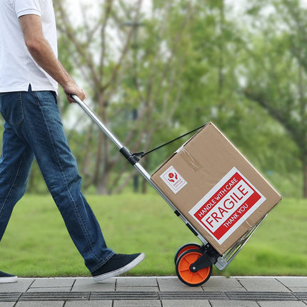 Folding Hand Truck, 275 lb Capacity, Aluminum Convertible Dolly