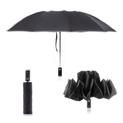 Faltbarer umgekehrter Regenschirm mit LED Folbrella InnovaGoods