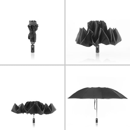 Faltbarer umgekehrter Regenschirm mit LED Folbrella InnovaGoods