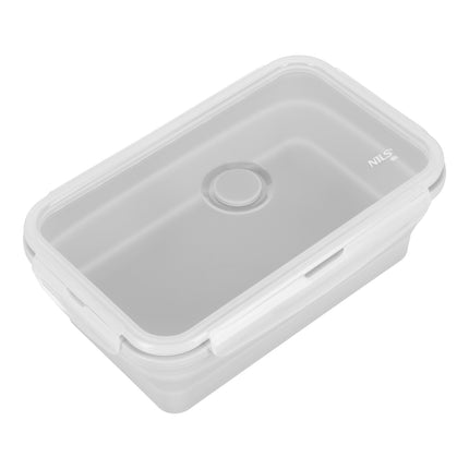 Skládací svačinový box, šedá, objem 1200ml