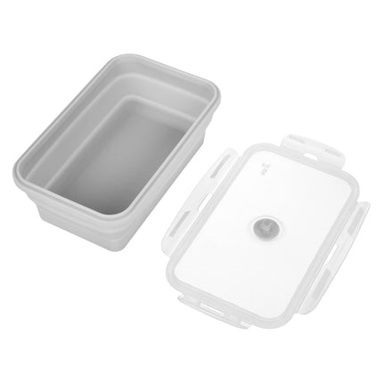 Skládací svačinový box, šedá, objem 1200ml