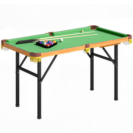 Folding Mini Billiard Table, 2 Cues, 16 Balls, Green