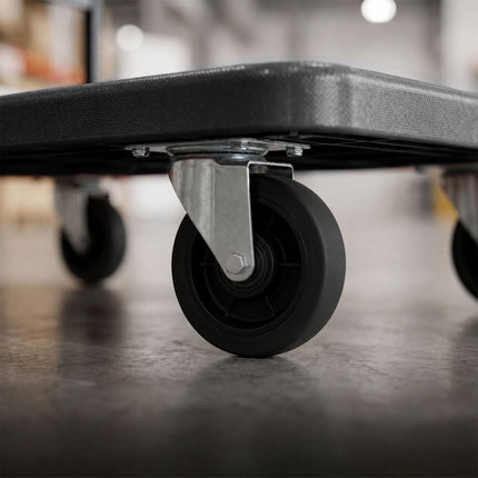 Folding Platform Trolley, 300kg Capacity – Black
