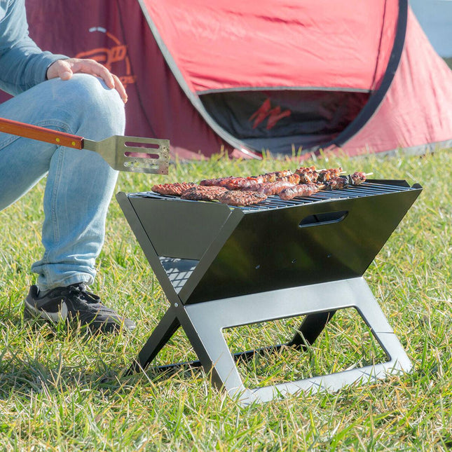 Skládací přenosný gril na dřevěné uhlí FoldyQ InnovaGoods