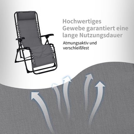 Sada skládacích polohovacích zahradních židlí, 2 židle a stolek