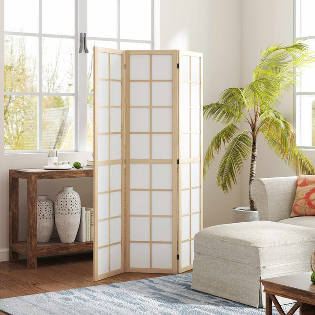 Opvouwbaar kamerscherm/privacyscherm, grenenhout, 120x170 cm