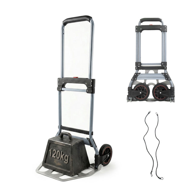 Skládací rudl, nosnost 120 kg, teleskopická rukojeť