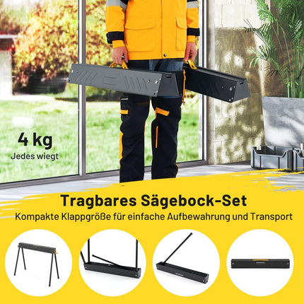 Sada skládacích koz, nosnost 500KG, kovový rám