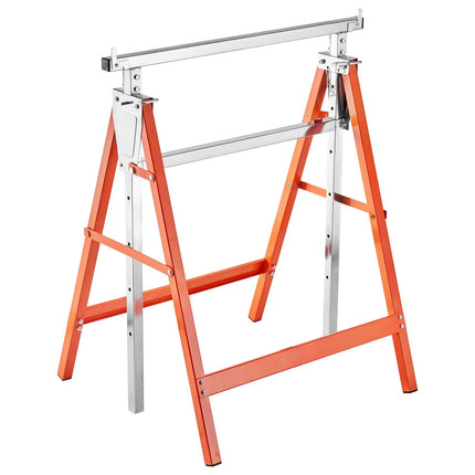 Folding Sawhorses, 2-Pack Adjustable Height, 440 lb