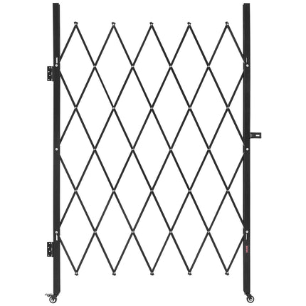 Folding Security Gate, Lockable Casters, 126 x 197.5 cm