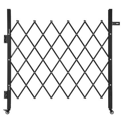 Folding Security Gate, Lockable Steel, 110 x 131 cm