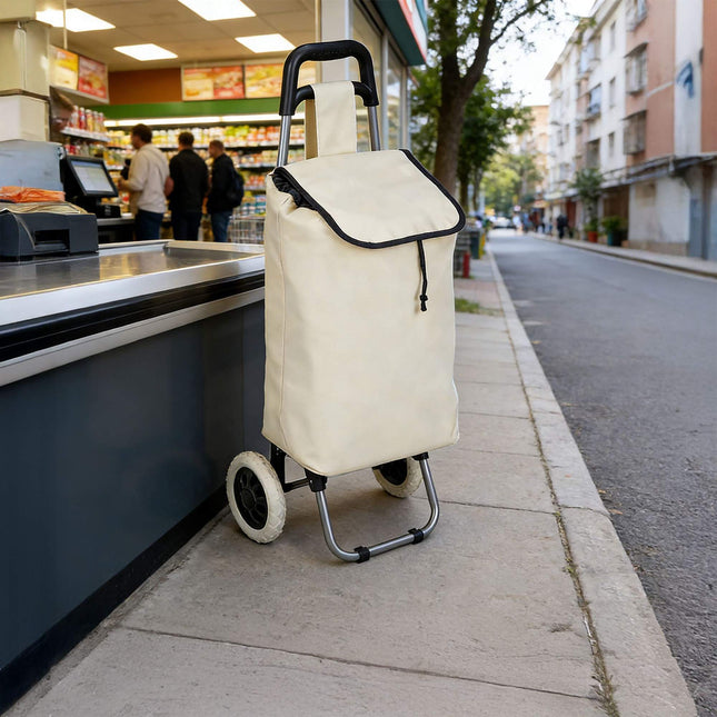 Skládací nákupní vozík – taška 28L, nosnost 15 kg
