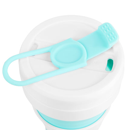 Folding Silicone Cup, 355ml, Mint Color