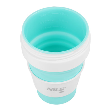 Folding Silicone Cup, 355ml, Mint Color