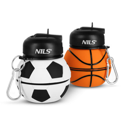 Skládací silikonový kelímek 550ml – basketbalový motiv