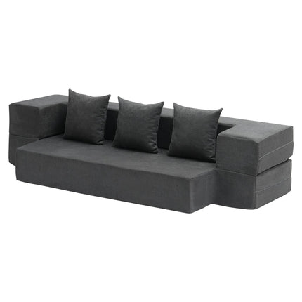 Folding Sofa Bed, 3-In-1 Twin Memory Foam, Washable Cover