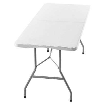 Folding Table, 6 Ft HDPE Portable Utility Table, Handle