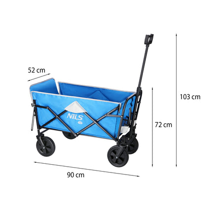 Faltwagen, Blaugrau, 125L Fassungsvermögen
